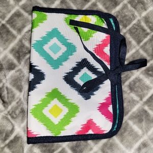 Thirty-one Shine On Jewelry Case NWOT Tie closure multi colored